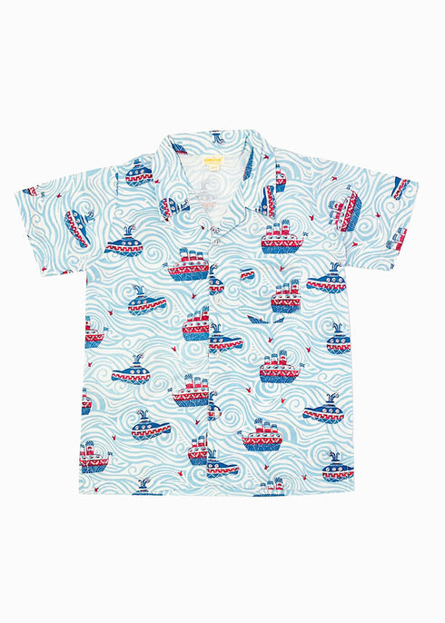 Beach Vacay Shirt for Boys - Ships & Subs